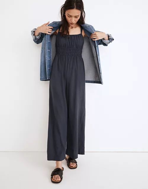 Linen-Blend Sophie Tank Wide-Leg Jumpsuit | Madewell