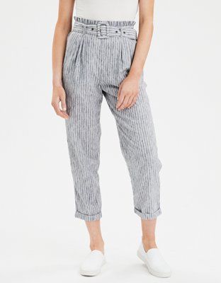 AE High-Waisted Paperbag Tapered Pant | American Eagle Outfitters (US & CA)