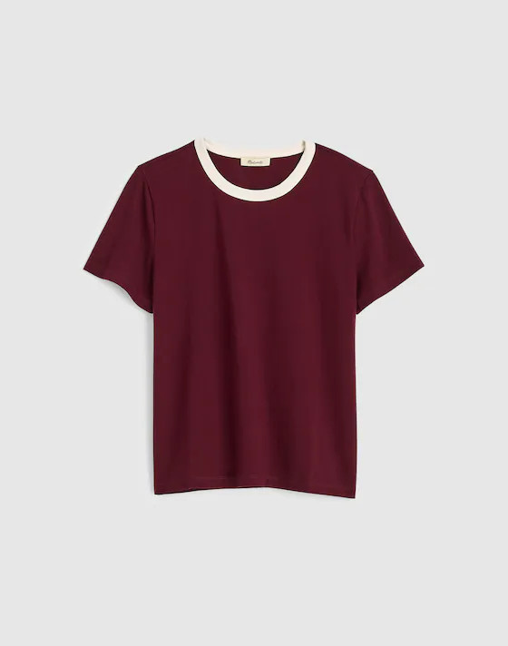 The Perfect Crewneck Tee in Allday Jersey | Madewell