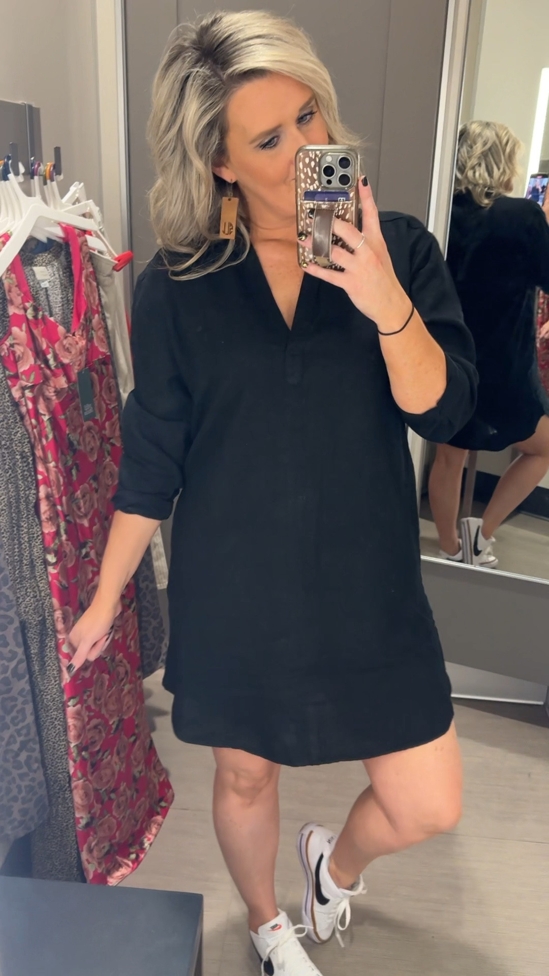 I think I need this shirt dress in every single color! The fit is so flattering. Dress it up with heels or booties or dress it down with sneakers. 

#LTKWatchNow #LTKOver40 #LTKMidsize