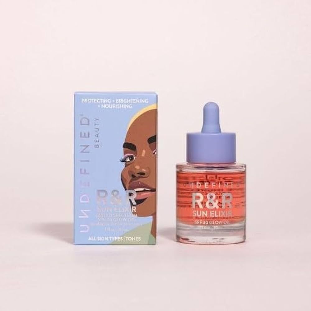 Undefined Beauty R&R Sun Elixir Broad Spectrum SPF 30 Glow Oil infused with Vitamin C, Amla, Tsub... | Amazon (US)