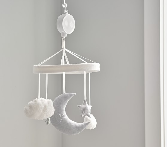 Skye Moon & Stars Musical Crib Mobile | Pottery Barn Kids