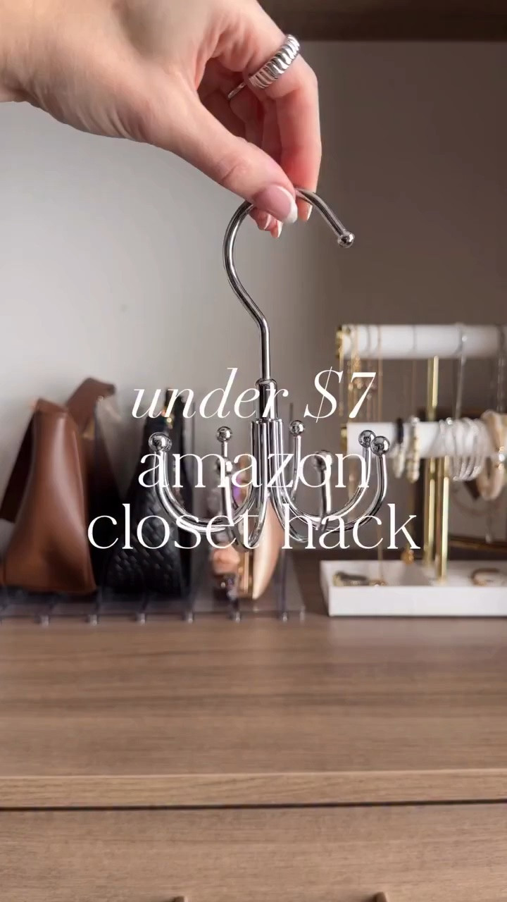 Under $7!! Amazon rotating belt hanger!! It easily organizes your belts for space-saving closet storage. 8 hooks hold up to 24 belts!! Honored to shop for our homes together!! 🥰♥️ Sooo grateful for YOU being here!! Have a beautiful day!! Xoxo, Andrea 🤟🏼 #amazonhome #amazonfashionfinds #amazonhomefinds #closetorganizer #closetorganization

#liketkit #LTKHome
@shop.ltk
https://liketk.it/60Hlo

#LTKdayinmylife #LTKgrwm #LTKHome

#LTKgrwm #LTKHome #LTKdayinmylife