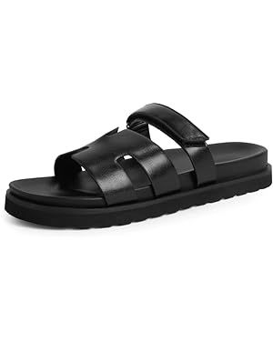 Modatope Womens Flat Sandals for Women H Sandals Womens Slide Sandals | Amazon (US)