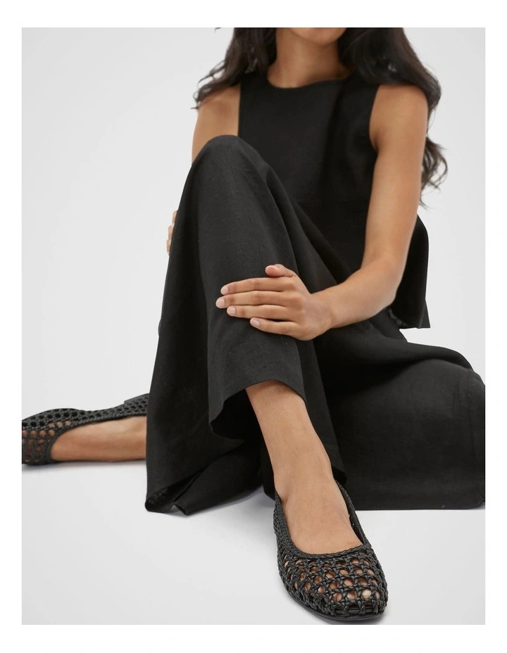 Seed HeritageEve Woven Ballet Flat in Black | Myer