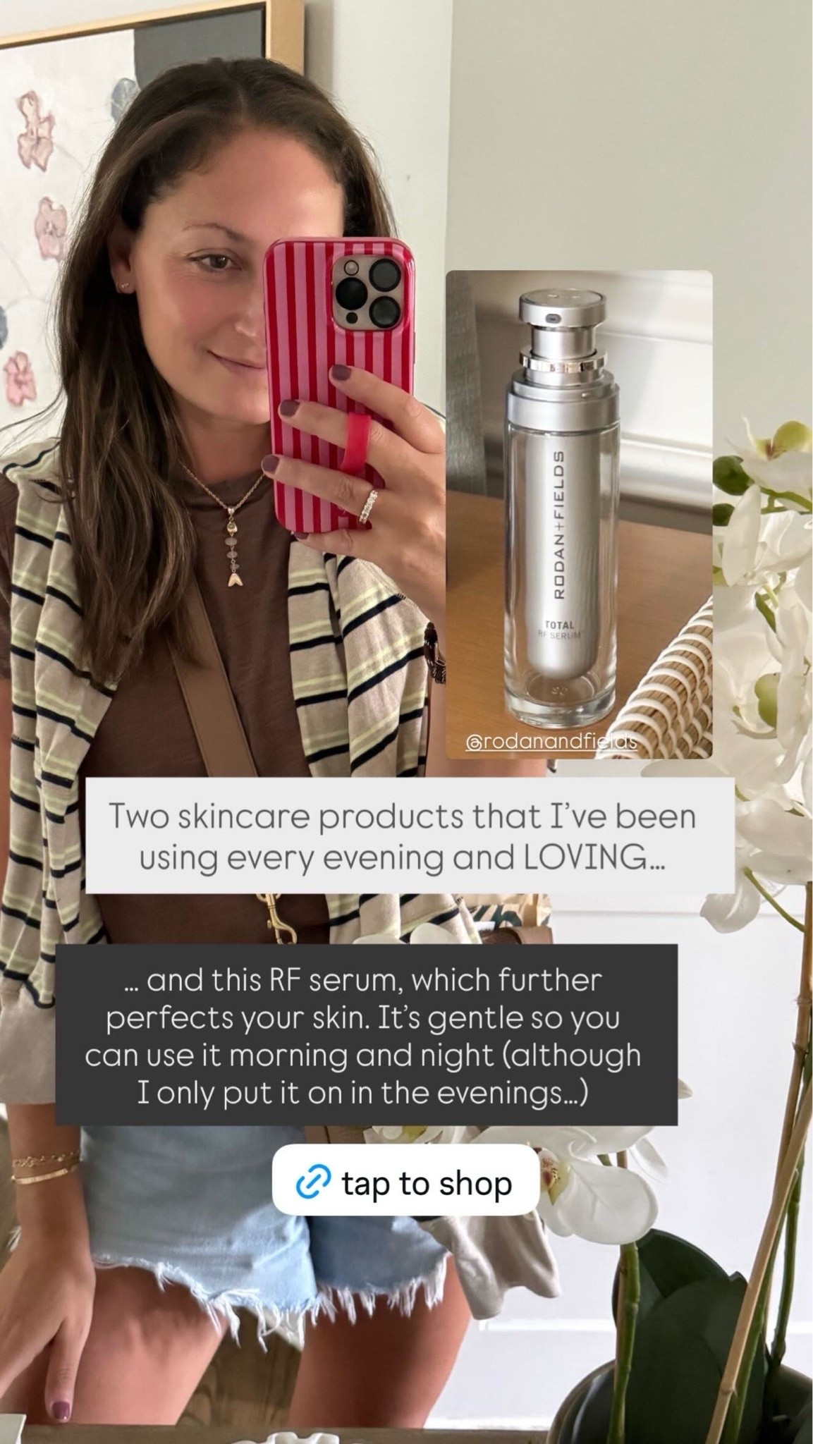 Two skincare products that I've been loving and I swear have completely transformed my skin! I keep things simple and have a very minimalistic approach to skincare and beauty so I want every single product that I use to truly work. 

I use my Ziip Halo every single day for 4 minutes and I promise you see results after a few days! It lights, tightens, and clears your skin. I've never seen anything like it! 

And this new RF serum is magic. I put it on every evening and it's improved any wrinkles that I had and just feels so good on my skin.

#LTKselfcare #LTKmorningroutine #LTKBeauty