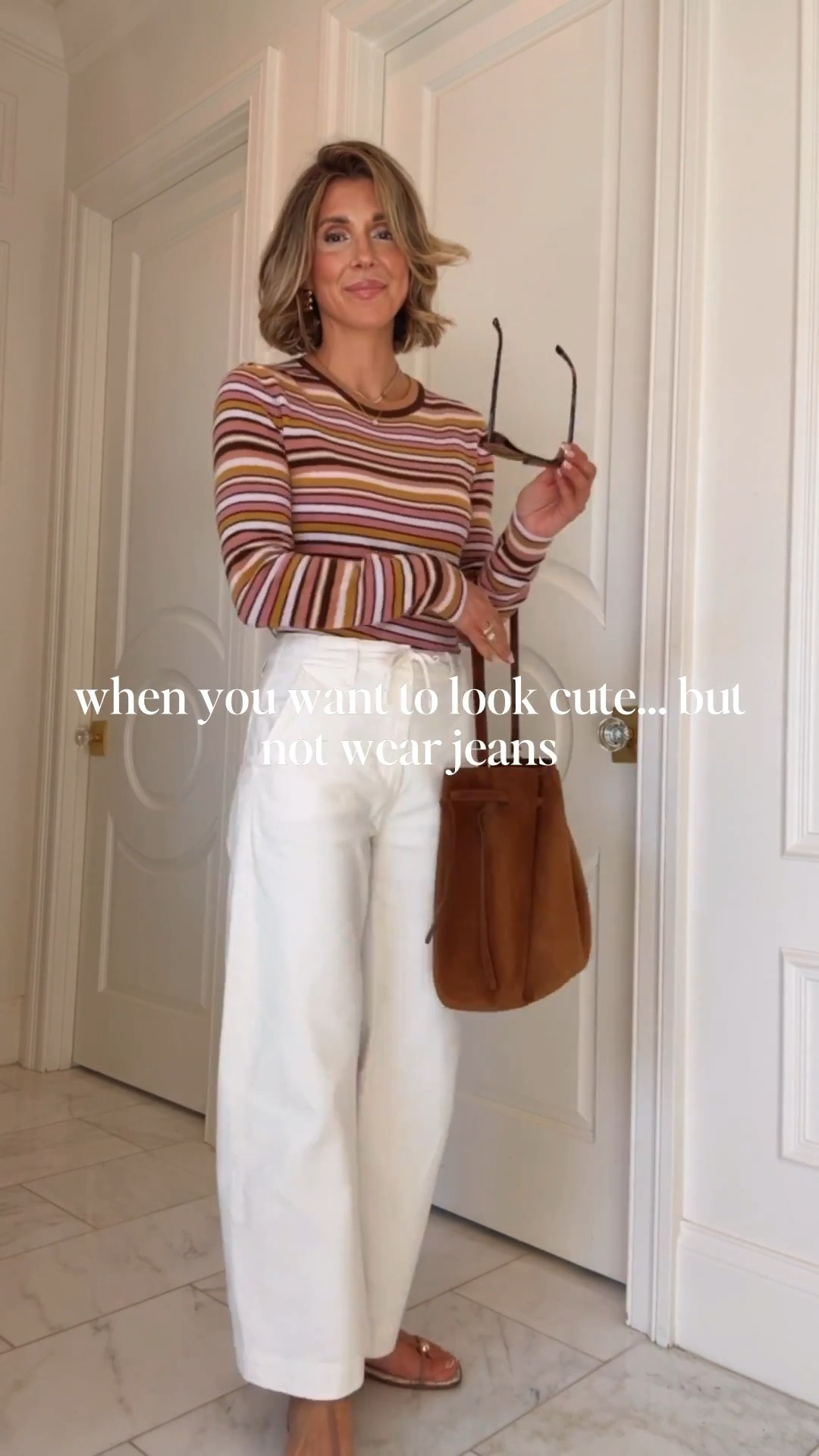 Spring outfit that isn't jeans — I love these cotton pants. Lightweight and the perfect fit. I'm 5'7 and wearing size 25, for reference. @Shopbop 

#LTKSeasonal #LTKootd