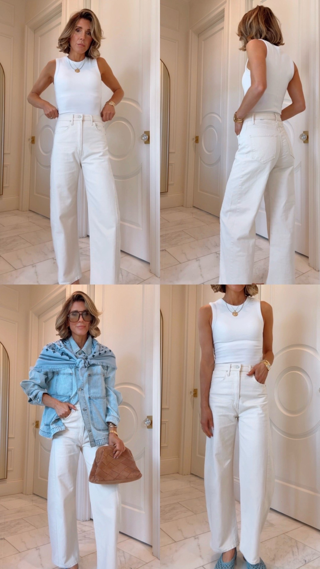 New mother jeans in this ecru wash - fit tts