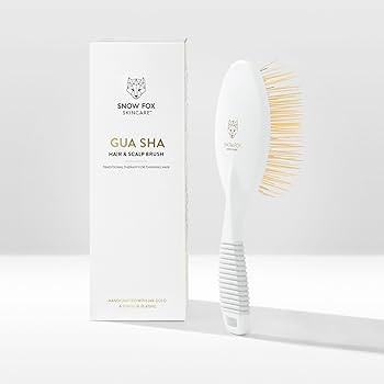 Gua Sha Hair Brush by Snow Fox Skincare - Scalp Massage Comb with 160 Titanium Needles | Combat H... | Amazon (US)