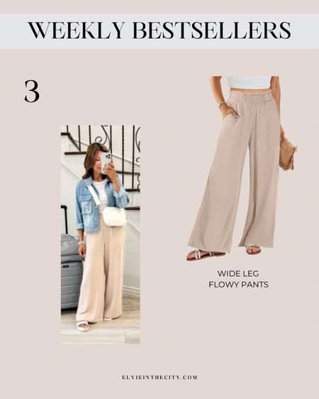 #3 bestseller from last week are these wide leg flowy pants. So comfortable and washed so well!

Ootd, travel outfit, resort wear, spring outfit, summer outfit, fashion over 40, amazon find

#LTKover40 #LTKstyletip #LTKfindsunder50