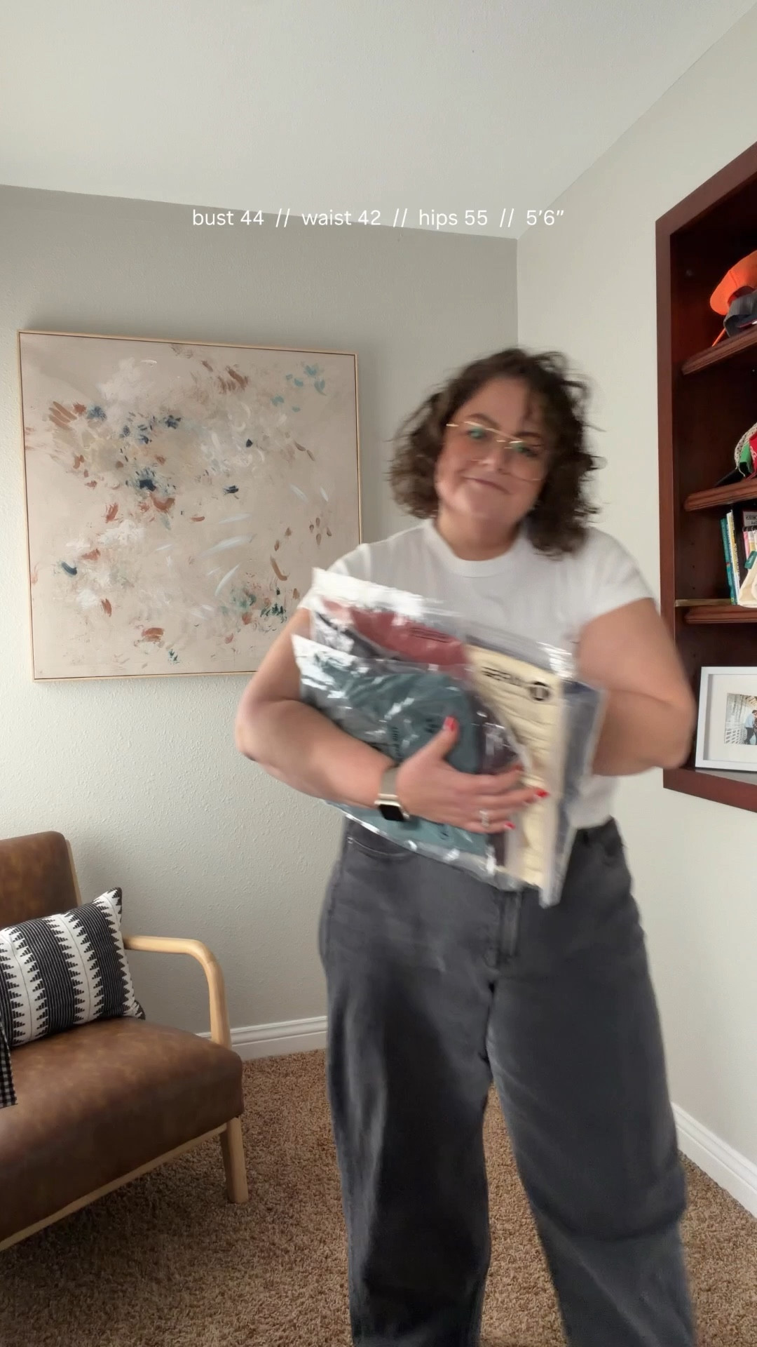 Most bottoms are in XXL or 2X

Bust 44  //  waist 42  //  hips 55  //  5’6” 

Jeans 20R
Tee XL

#LTKPlusSize #LTKMidsize #LTKSeasonal