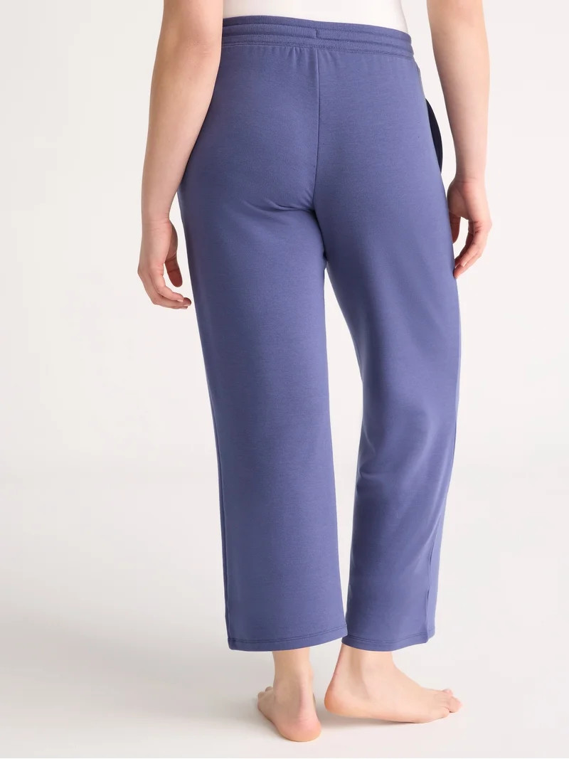Joyspun Women's French Terry Capri Sleep Pants, 25'' Inseam, Sizes XS-3X | Walmart (US)