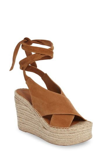 Women's Marc Fisher Ltd Andira Platform Wedge Sandal, Size 5.5 M - Brown | Nordstrom
