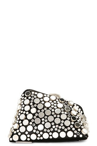 THE ATTICO Midnight Clutch in Black - Black. Size all. | FWRD 