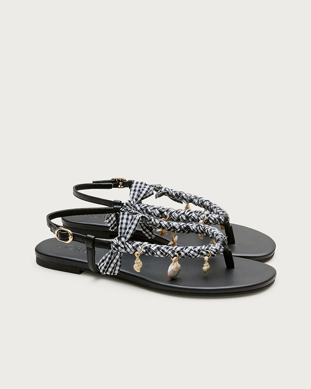Audrey charm slingback sandals with gingham ribbon | J. Crew US