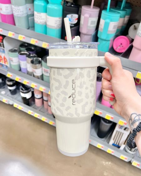 Reduce Slim Cold1 Tumbler - Straw, Lid & Handle. Insulated Stainless Steel 40oz, Snow Leopard 

Available in store and online at Walmart 

#LTKTravel #LTKFindsUnder50