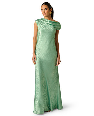Women's Foiled Off-The-Shoulder Gown | Macy's