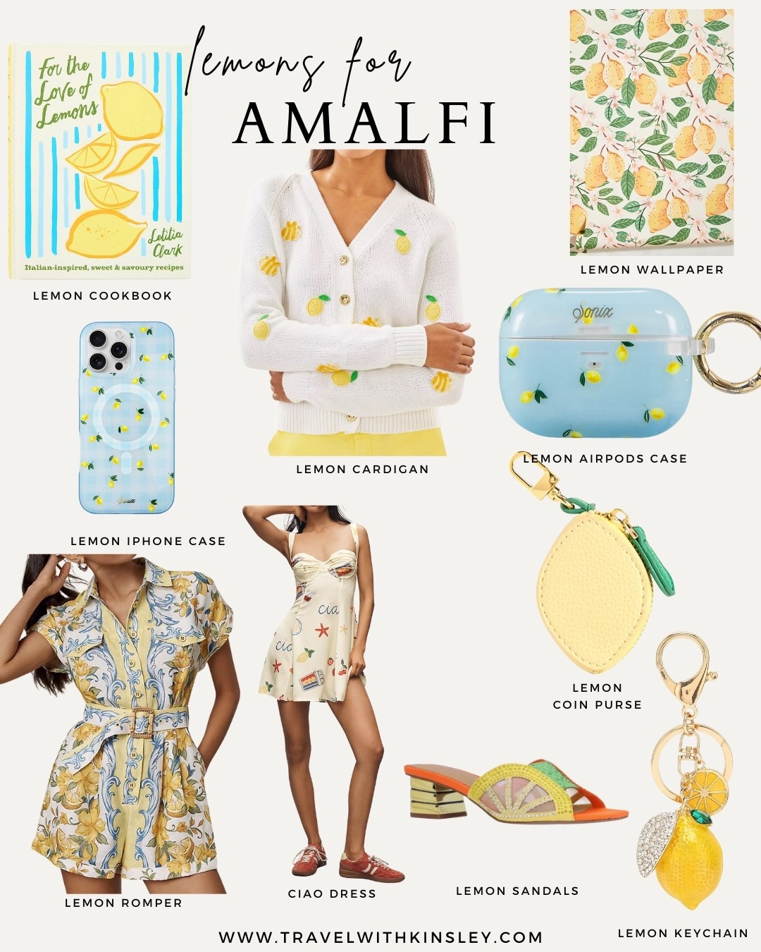 Lemon-Themed Clothing & Accessories for Your Italy Packing List	Add a fresh, Italian-inspired touch to your wardrobe with these lemon-themed outfits and accessories.!

#LTKTravel