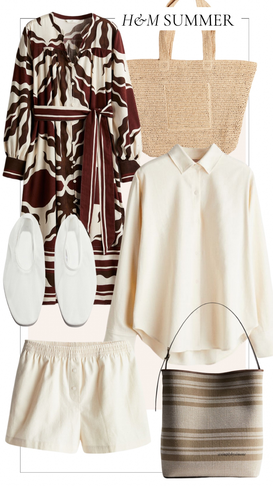H&M summer favorites, H&M maxi dress, H&M cotton twill set, H&M mesh flats, white mesh flats, raffia tote bag, affordable raffia bag, affordable summer outfits, mom style, mom summer outfits 

#LTKSummerSales