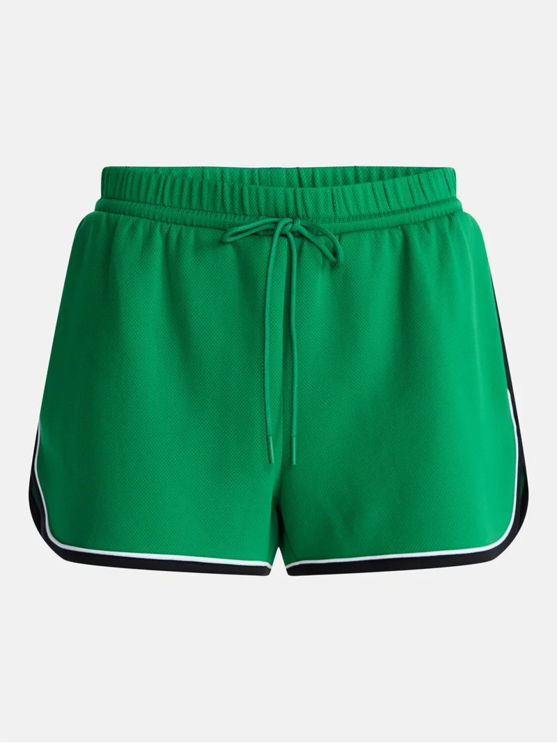 Aiva Women's Pique Knit Dolphin Shorts, 2.5" Inseam, Sizes XS-XXL | Walmart (US)