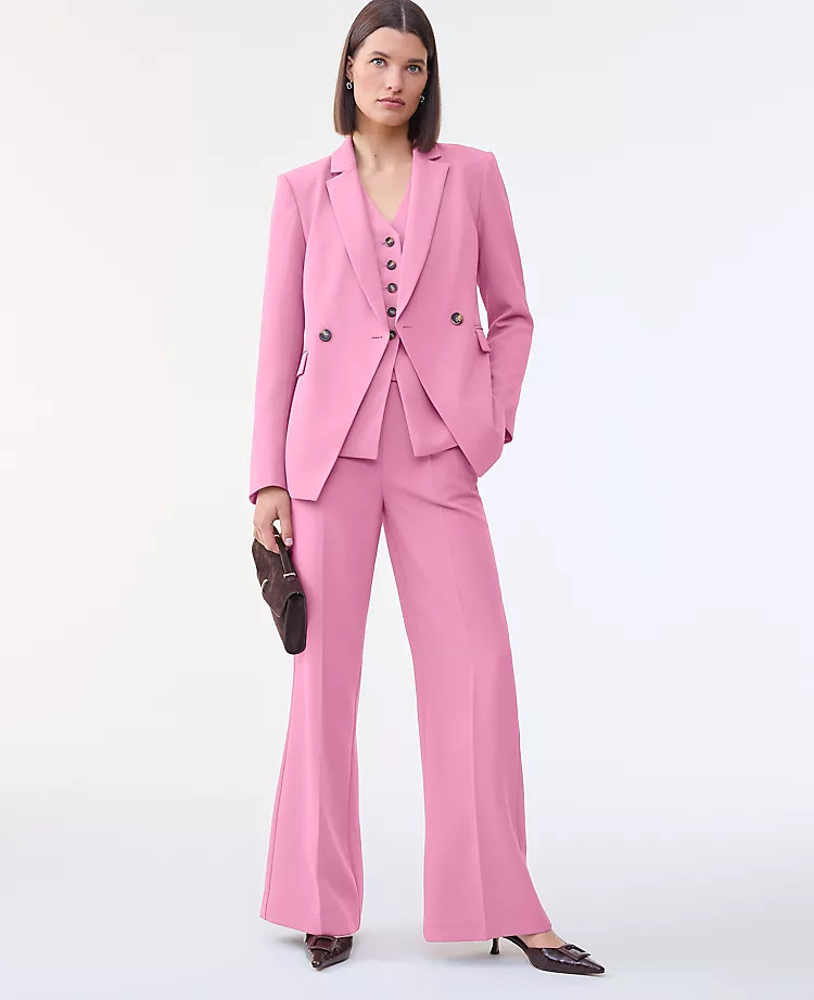 The Petite Cutaway Blazer in Fluid Crepe | Ann Taylor