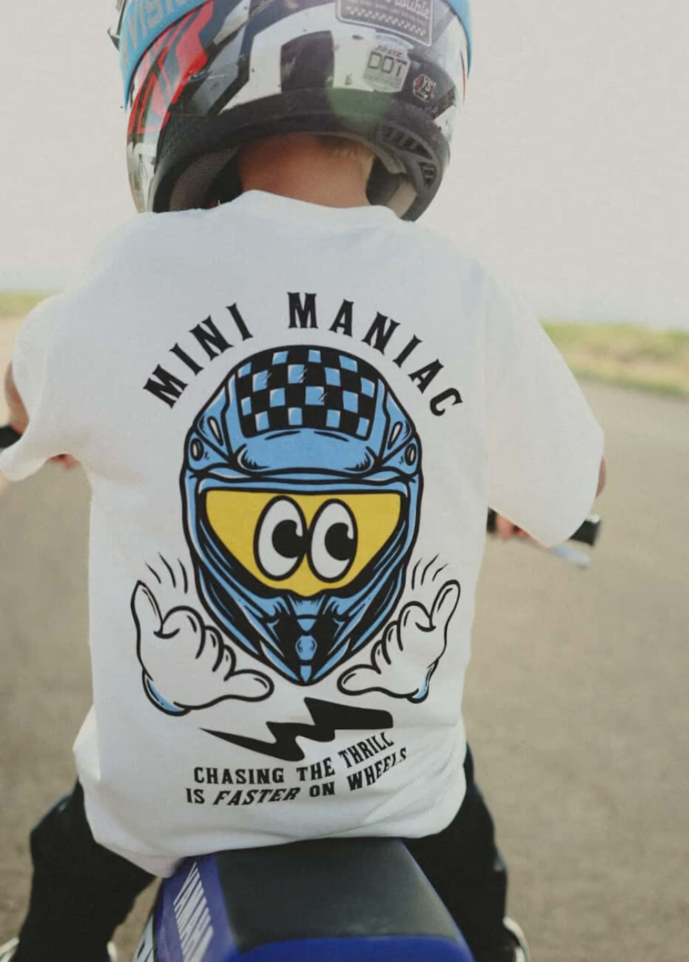 Mini Maniac T-shirt White | Little Trouble