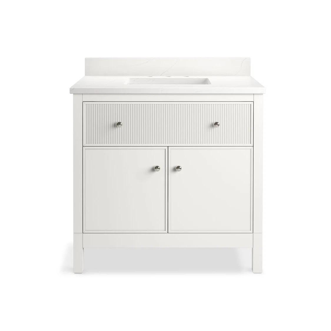 Malin By Studio McGee 36 in. Bathroom Vanity Cabinet With Sink And Quartz Top | Wayfair North America