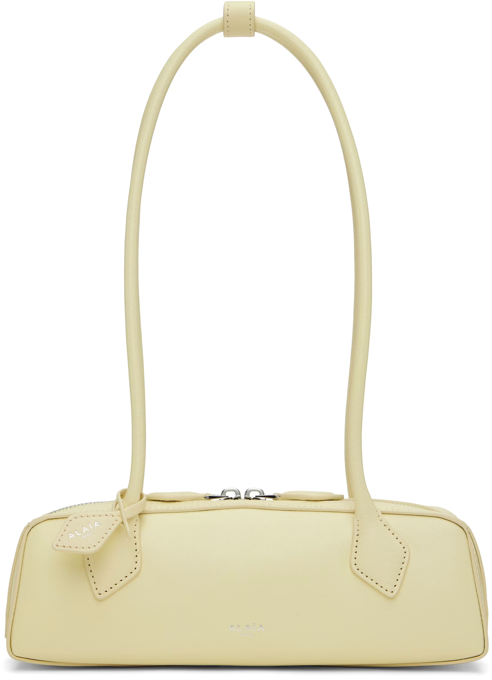 ALAÏA - Yellow 'Le Teckel' Small Bag | SSENSE