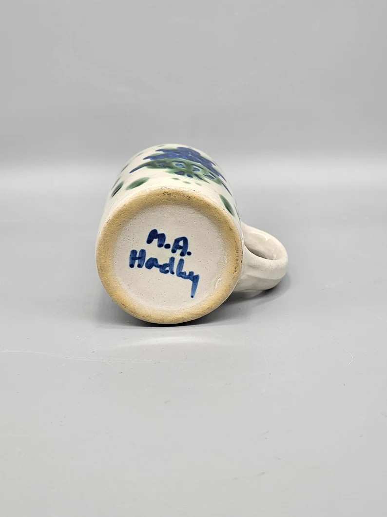 Vintage MA Hadley Hand Painted Blueberries Coffee Cup Mug - Etsy | Etsy (US)