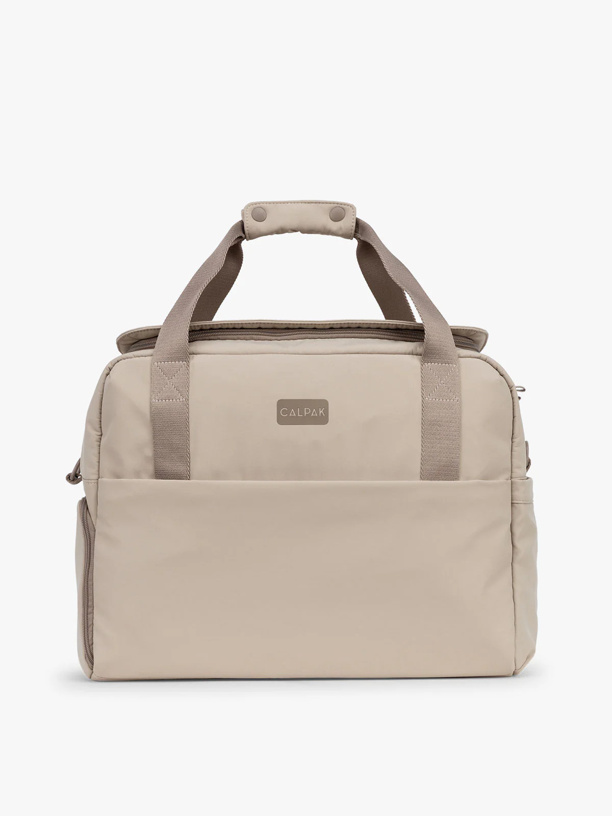 CALPAK Connect Laptop Duffel in Greige | Weekender Travel Bag | CALPAK