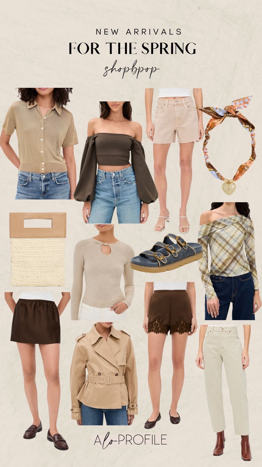 Shopbop Spring Fashion New Arrivals✨spring fashion, spring style, spring wardrobe, spring outfit  ideas, spring trends, spring fashion trends, earthy tones, pastel fashion, spring color trends