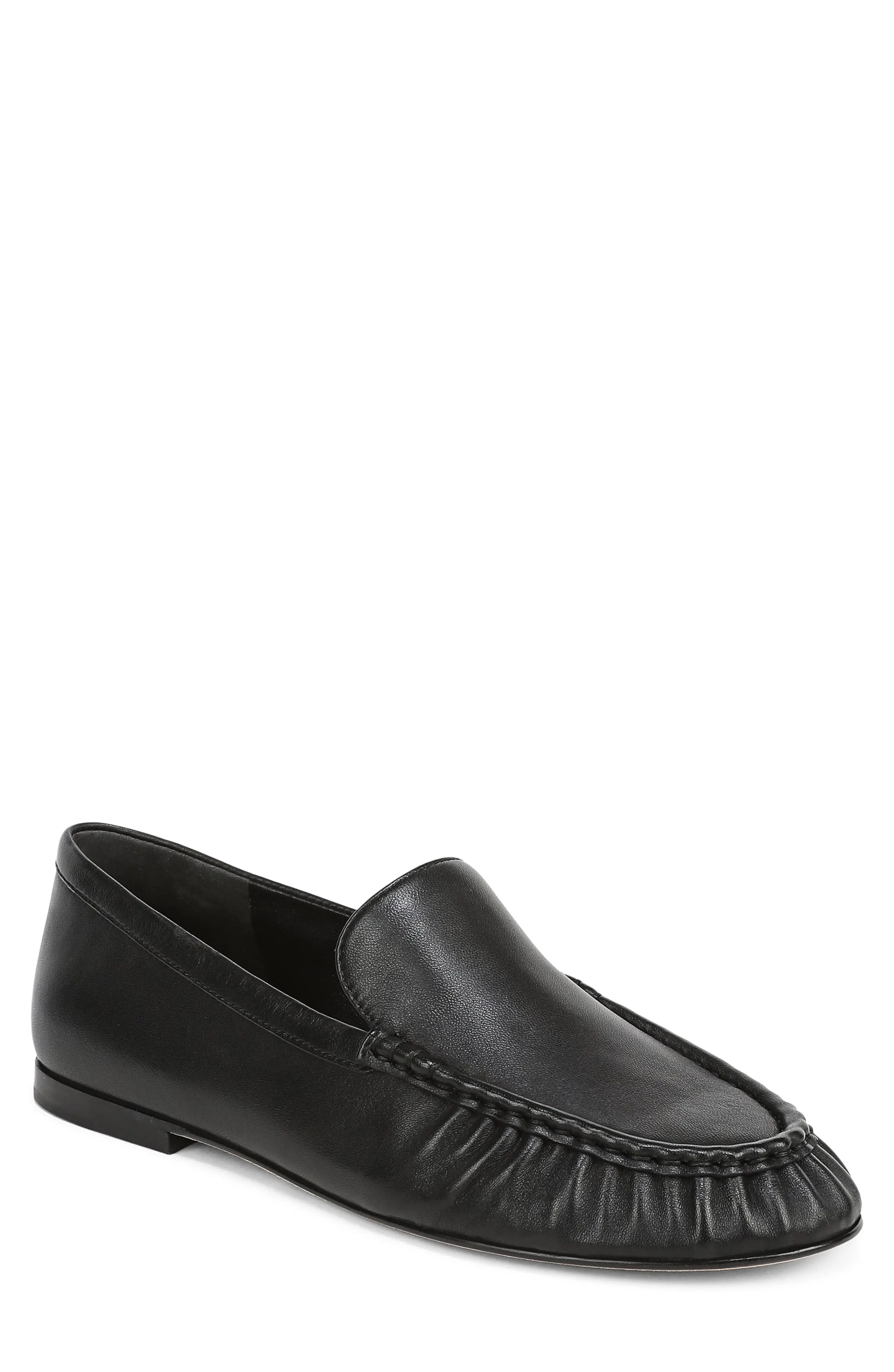 Vince Tristan Moc Toe Loafer in Black at Nordstrom, Size 5.5 | Nordstrom