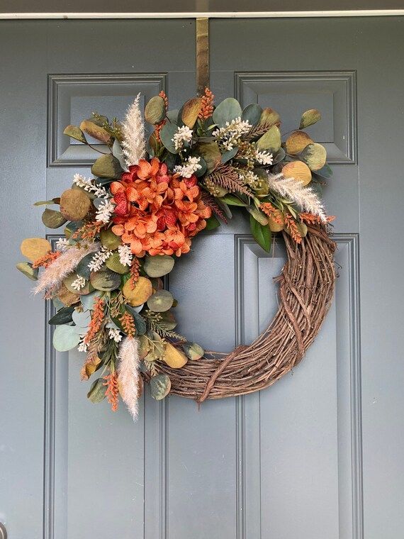 NEW Fall Wreath for Front Door Fall Wreaths Wreaths for - Etsy | Etsy (US)