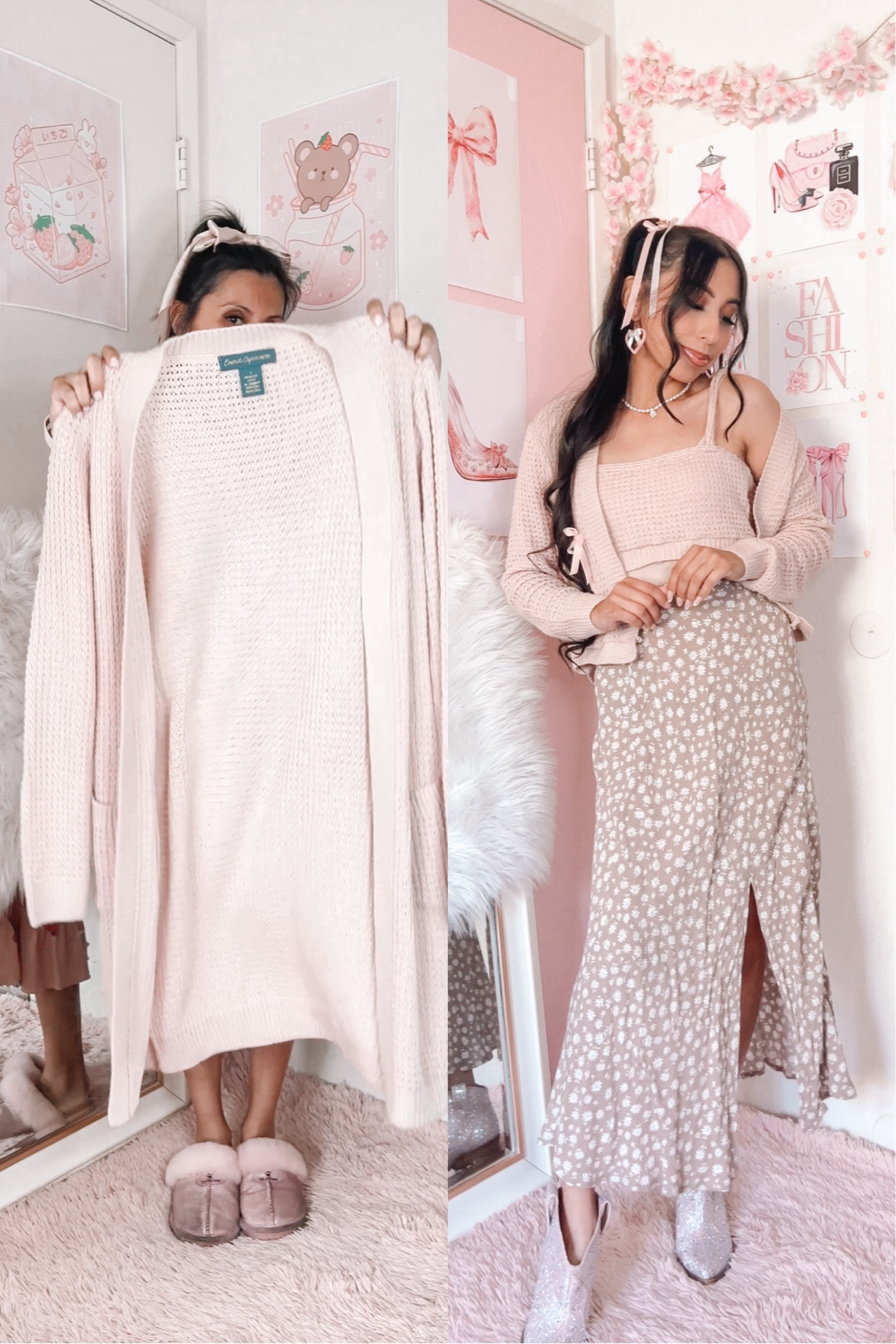 I refashioned a long cardigan that was unworn in my closet, to a crop cardigan and tank top set. I love wearing them together or mixing them with other pieces  

#LTKStyleTip