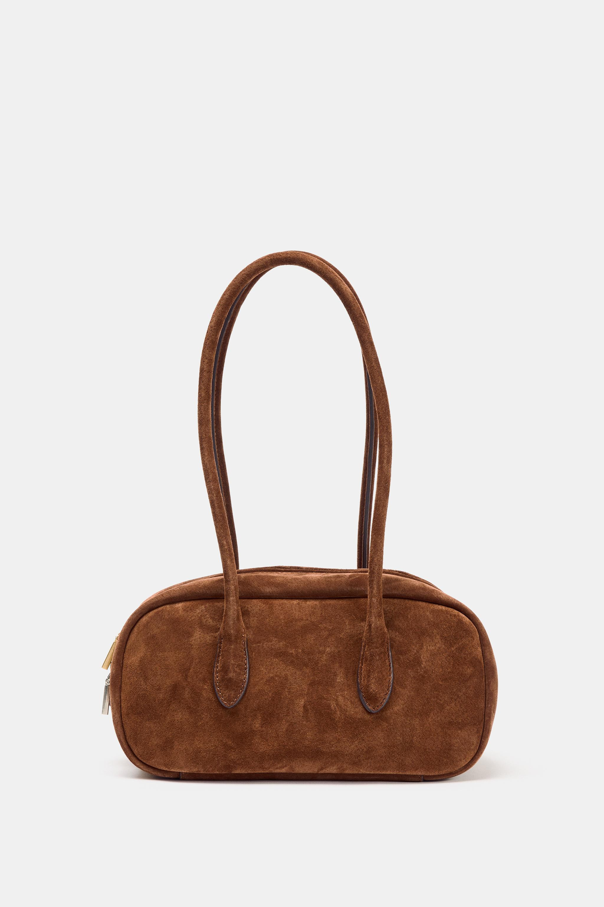 LEATHER SHOULDER BAG | Zara US