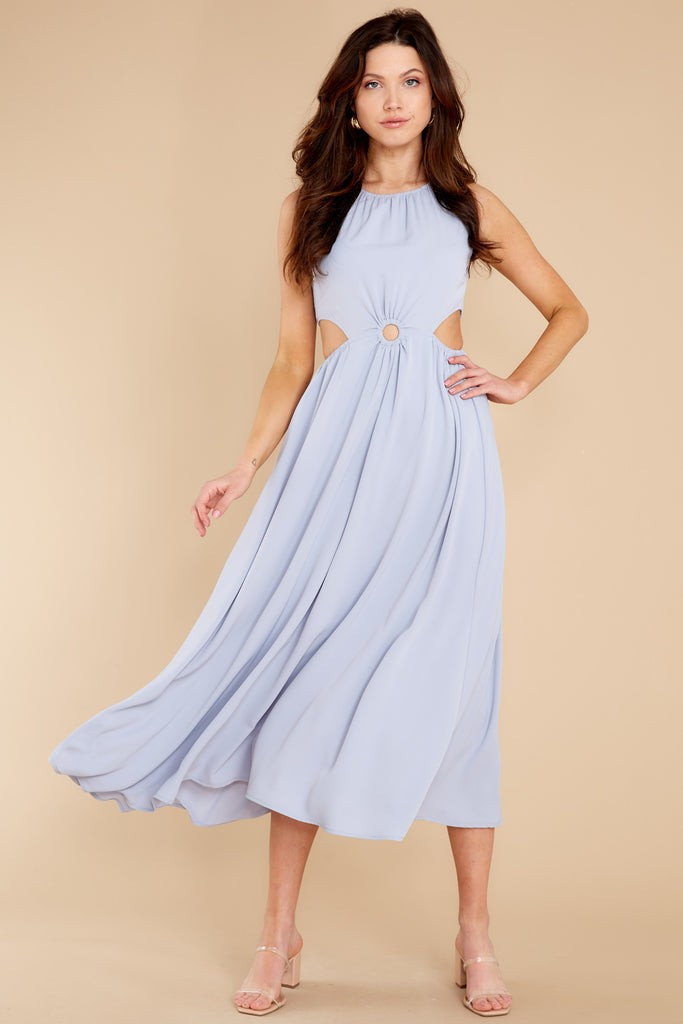 Wander With Me Dusty Blue Maxi Dress | Red Dress 