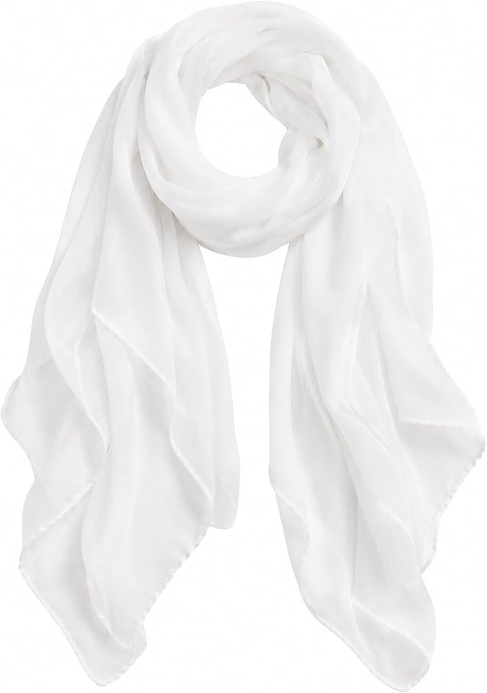 MissShorthair Women Solid Color Scarf Long Lightweight Scarves for Women Large Sheer Wrap Shawl | Amazon (US)