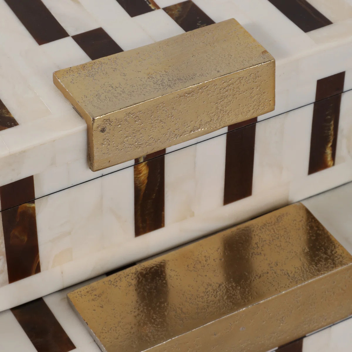 Latiara Decorative Boxes Set Resin/Wood/Fabric/Polyresin/Aluminum Modern Glam Pattern Approx. Fin... | Wayfair North America