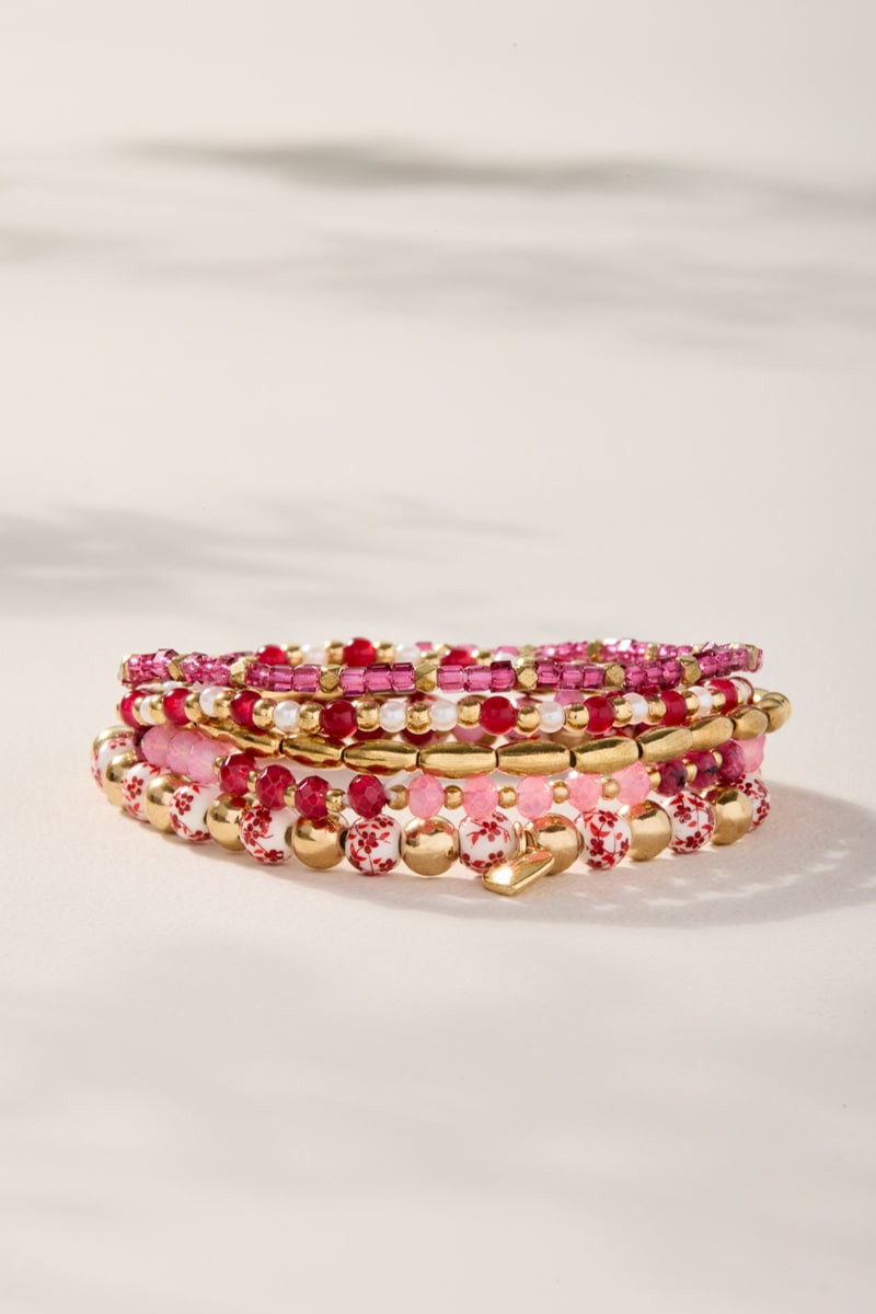 Lisa Beaded Bracelet Set | Francesca's