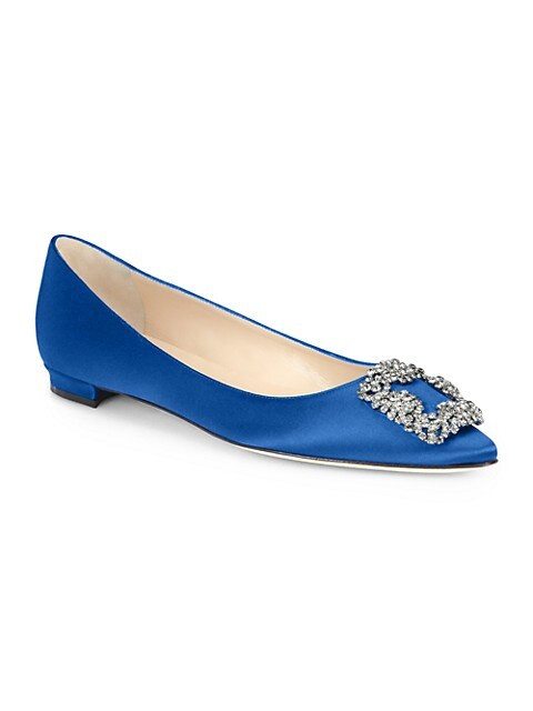 Hangisi 25 Embellished Satin Flats | Saks Fifth Avenue