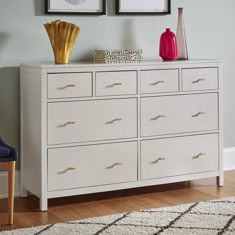 Tamas 8 Drawer 57.99'' W Double Dresser | Wayfair North America
