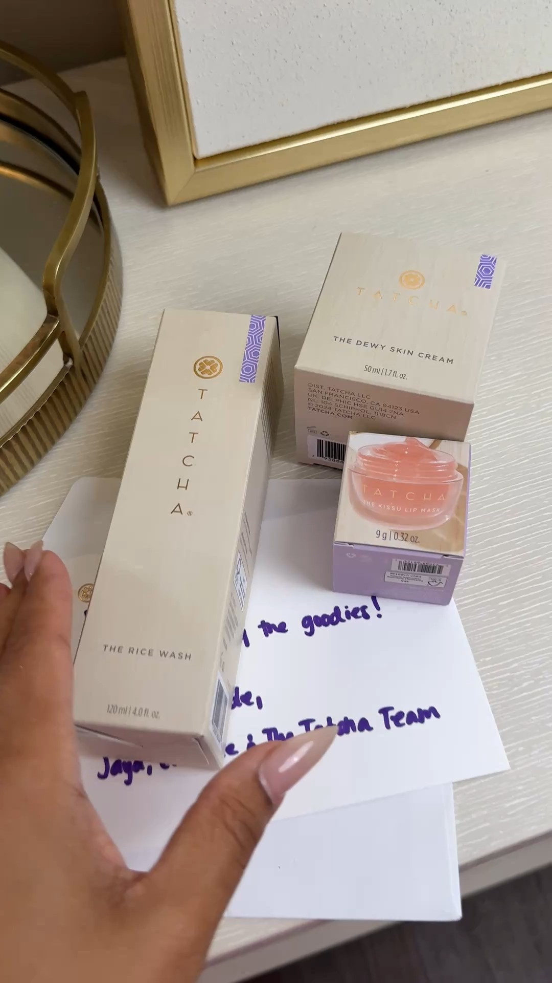 Tatcha favorites
Rice wash cleanser for a gentle exfoliation cleanse and the dewy moisturizer for the colder months. In warmer months use the water cream.  

#LTKgrwm #LTKOver40 #LTKselfcare