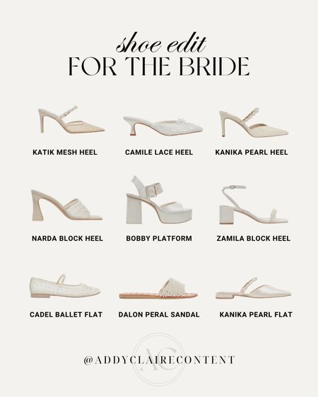 Bridal Shoes: for the bride
Ft: shoes for the wedding, bachelorette, bridal shower + more. If you're a 2024 bride, I would highly recommend checking out Dolce Vita's bridal edit- very affordable in comparison to some other places + they have so many chic & fun styles!
 
Wedding shoes/ bachelorette outfits/ white heels/ white sandals/ white sneakers/ summer shoes 2024/ trending shoes/ platform heels/ women's sandals/ affordable shoes for summer

#LTKWedding #LTKStyleTip #LTKSeasonal