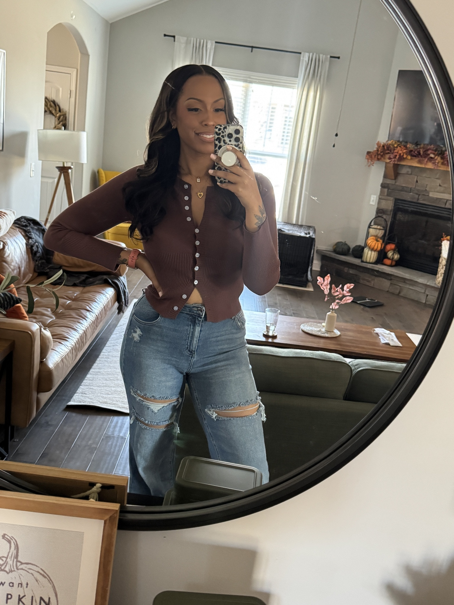 Cardigan: Amazon
Jeans: Fashion Nova: Tall Remi Ripped Stretch Baggy Jeans Medium Wash
Hair: Omgherhair yaki straight with blonde highlights wig

#LTKTall #LTKFindsUnder50 #LTKMidsize