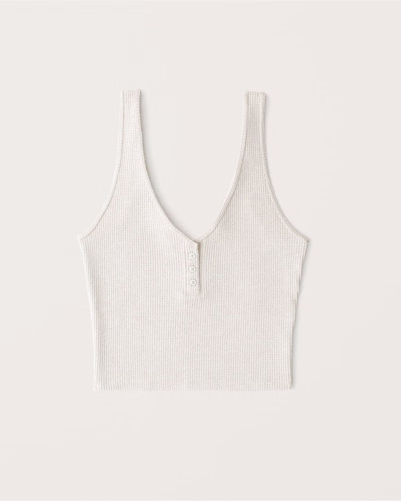Waffle Henley Cami | Abercrombie & Fitch (US)