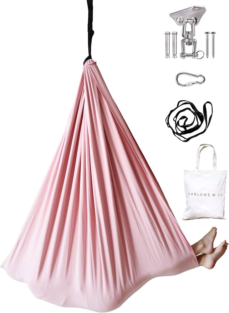 Marlowe & Co Indoor Cotton Sensory Therapy Compression Swing for Children, 360° Swivel Hardware ... | Amazon (US)