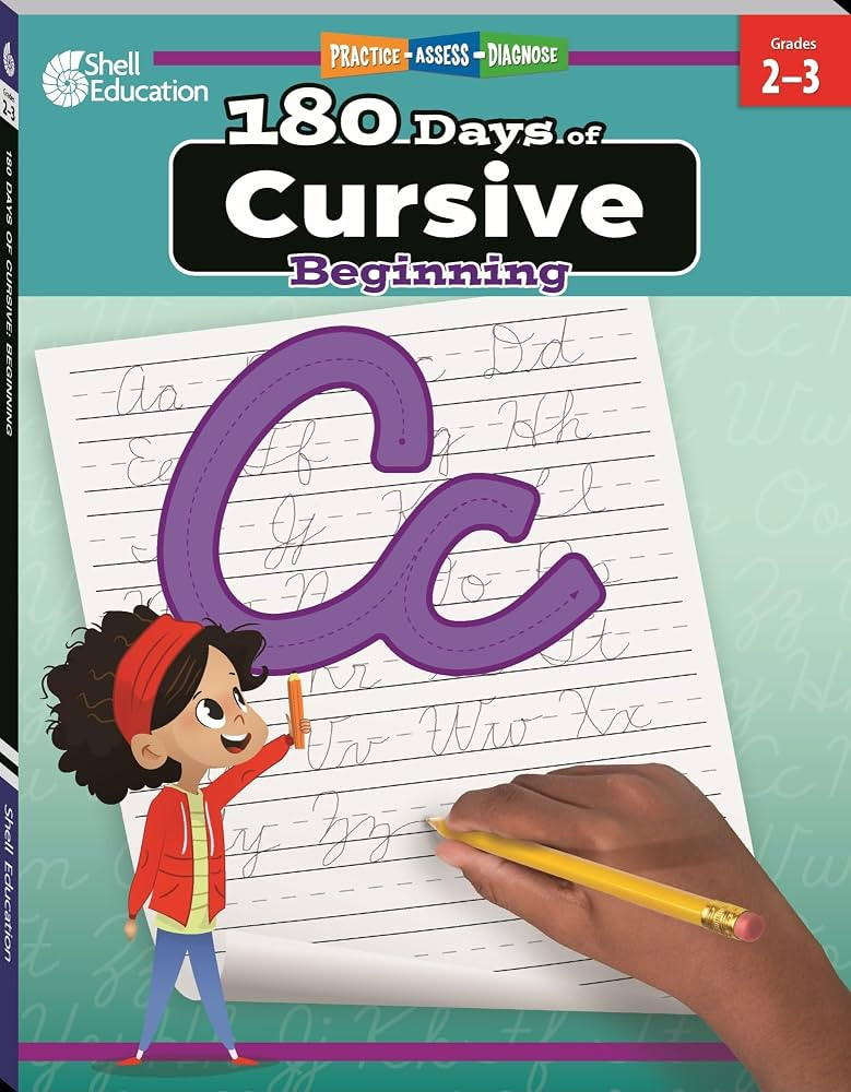 180 Days\u2122: Cursive: Beginning: Practice, Assess, Diagnose (180 Days of Practice) | Amazon (US)