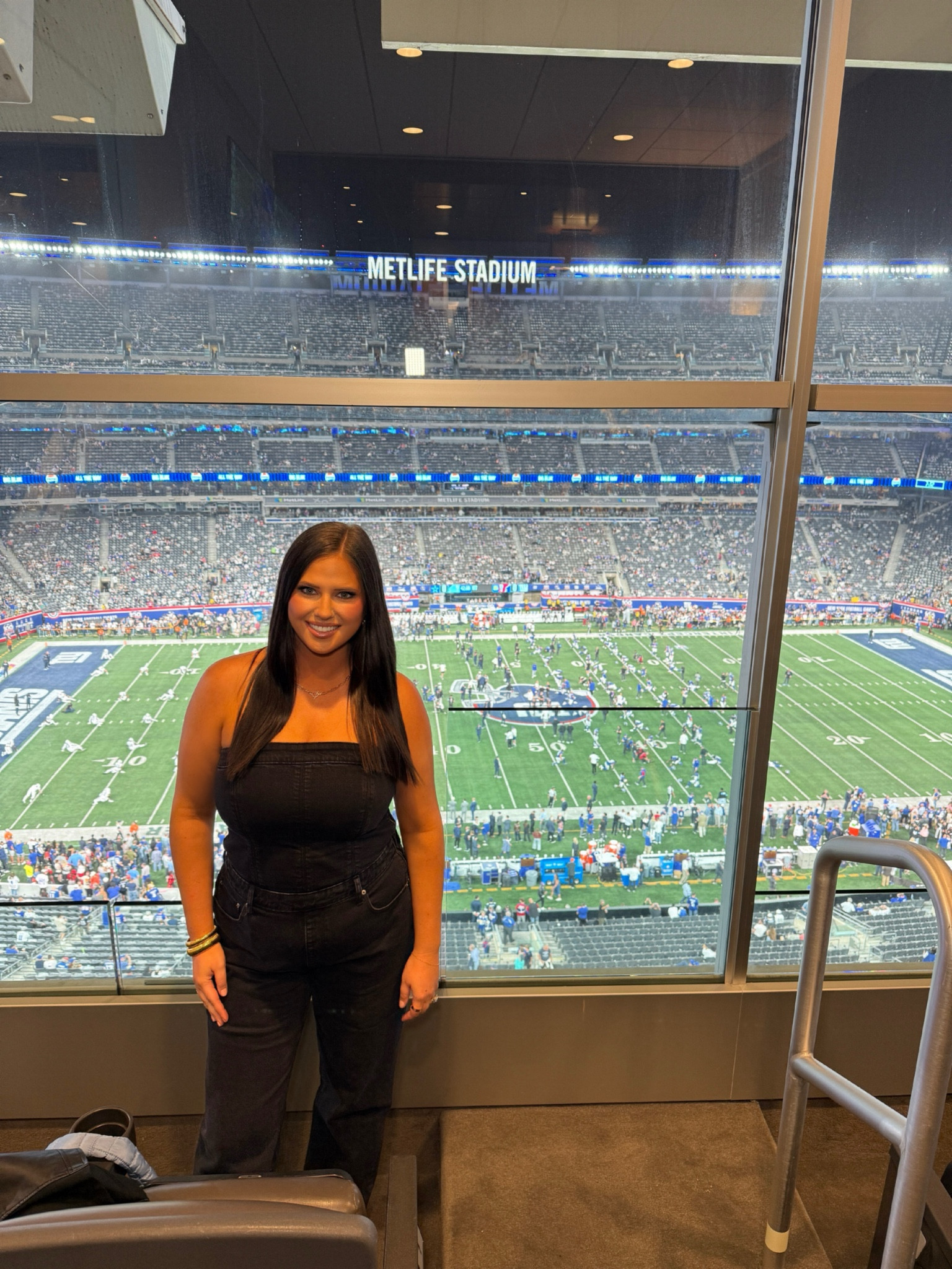 Thursday night football outfit 🏈 
(Wearing a size large in the jumpsuit) 

NFL outfit inspo, nfl, game day outfits 

#LTKFindsUnder100 #LTKStyleTip #LTKMidsize