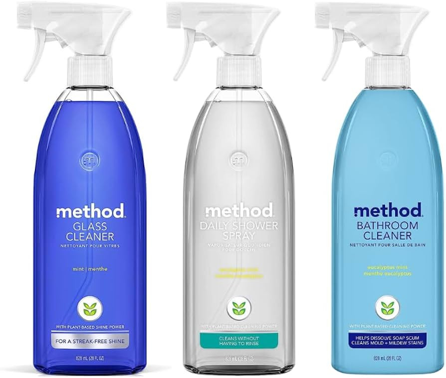 Natural Surface Cleaning Spray - 28oz Variety Pack - (Shower Cleaner, Glass + Surface Cleaner, Tu... | Amazon (US)