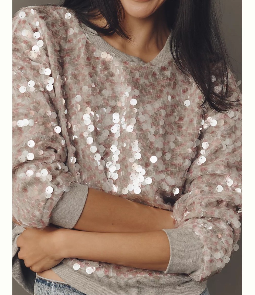 In my cart! Sequined sweatshirt 

#LTKSeasonal